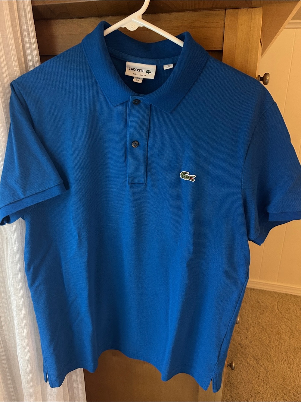 Lacoste Royal Blue Slim fit Pique Polo